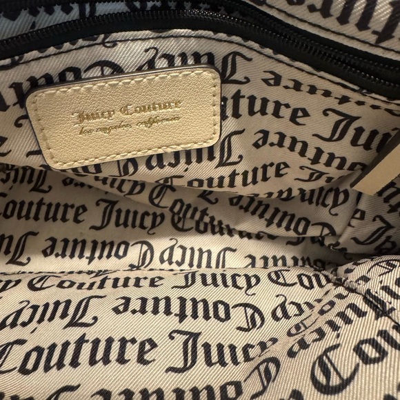 Juicy Couture Brighter Than A Diamond Classic Cream Monogram Shoulder Bag EUC - Picture 7 of 16